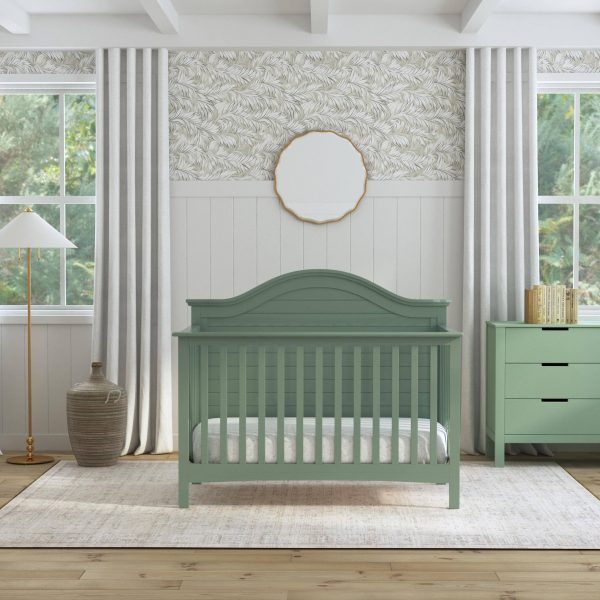Carter's by DaVinci Nolan 4-in-1 Convertible Crib - Light Sage - MadeInUSA - Image 3