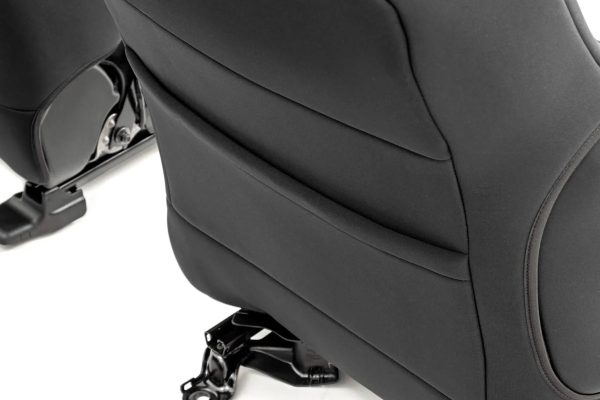 Tacoma Rough Country Neoprene Front and Rear Seat Covers; Black 91052 JK - MadeInUSA - Image 9