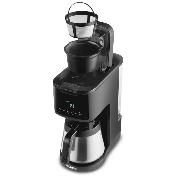 New Gourmia Single Serve + 12 Cup Drip Coffee Maker, Thermal Carafe - MadeInUSA - Image 10