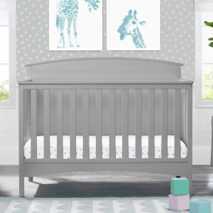 Delta Children Archer 4-in-1 Convertible Crib - Grey - MadeInUSA