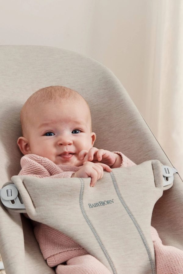 Bouncer Bliss - Light Beige / 3D Jersey / Light Gray - MadeInUSA - Image 3