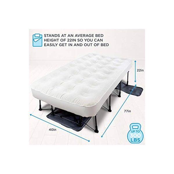 Ivation EZ-Bed Twin size, Air Mattress with Built in Pump, Deflate Defender Technology Inflatable Mattress - MadeInUSA - Image 2