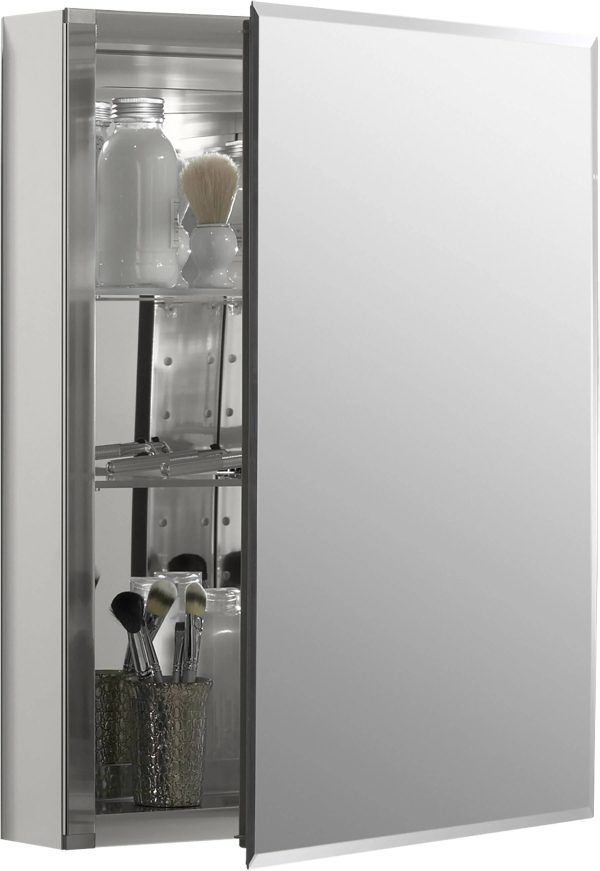 Kohler 20-in x 26.125-in Surface/Recessed Mount Mirrored Soft Close Medicine Cabinet - MadeInUSA - Image 4