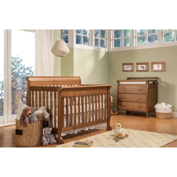 DaVinci Kalani 4-in-1 Convertible Crib in Chestnut Finish, Size: 54.4 x 35 x 41.9 Inches, Brown - MadeInUSA - Image 6