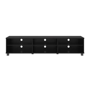 CorLiving Hollywood 3-Shelf Engineered Wood TV Stand for TVs up to 85"in Black - MadeInUSA