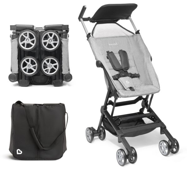 Munchkin - Sparrow Ultra Compact Stroller, Grey - MadeInUSA