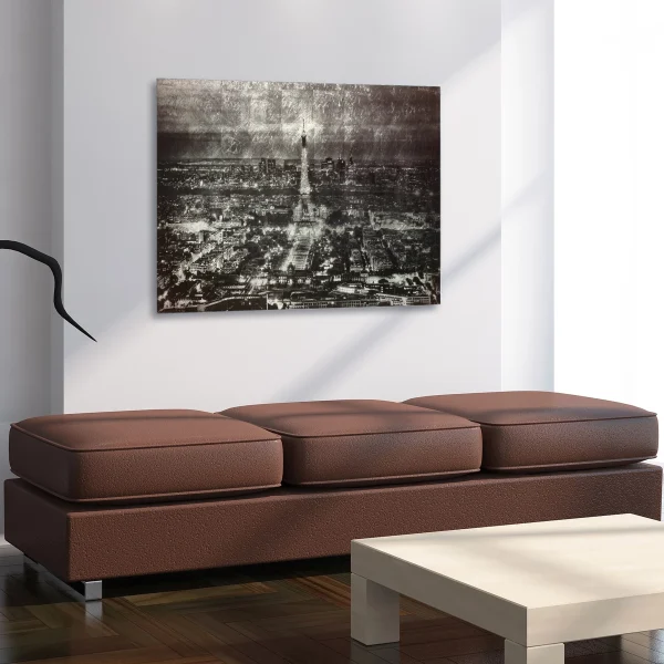 Empire Art Direct Paris at Night Reverse Printed Tempered Glass with Silver Leaf Wall Art, 32 x 48 x 0.2, Ready to Hang - MadeInUSA - Image 4