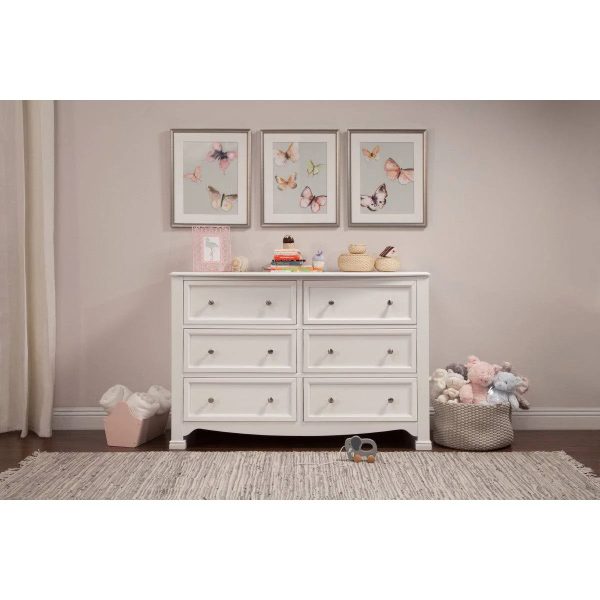 DaVinci Kalani 6 - Drawer Double Wide Dresser - Chestnut - MadeInUSA - Image 4