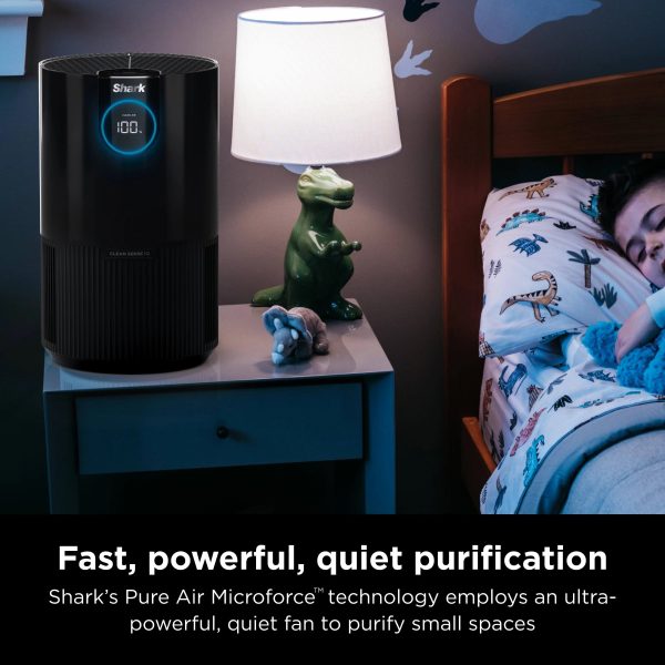 Shark Air Purifier with Nanoseal HEPA, Cleansense IQ, Odor Lock, Cleans Up to 500 Sq. ft, HP100 - MadeInUSA - Image 9