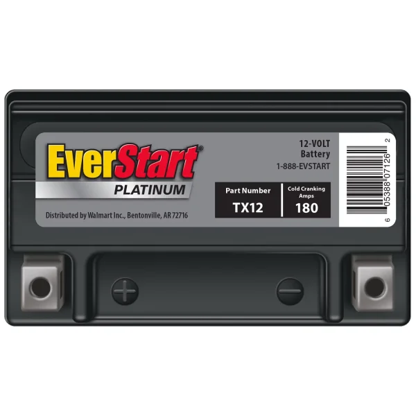 EverStart Premium AGM PowerSport Battery, Group Size TX12 12 Volt, 180 CCA - MadeInUSA - Image 4