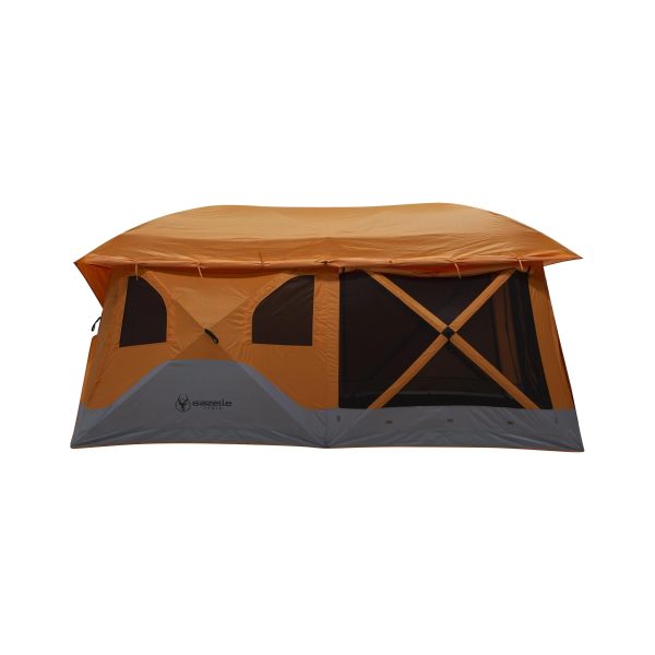 Gazelle T4 Plus 8 Person Portable Pop Up Camping Hub Orange Tent - MadeInUSA - Image 10