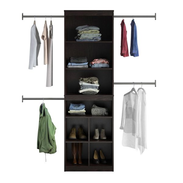 SystemBuild Rochon Closet Storage System in Espresso, Brown - MadeInUSA - Image 6