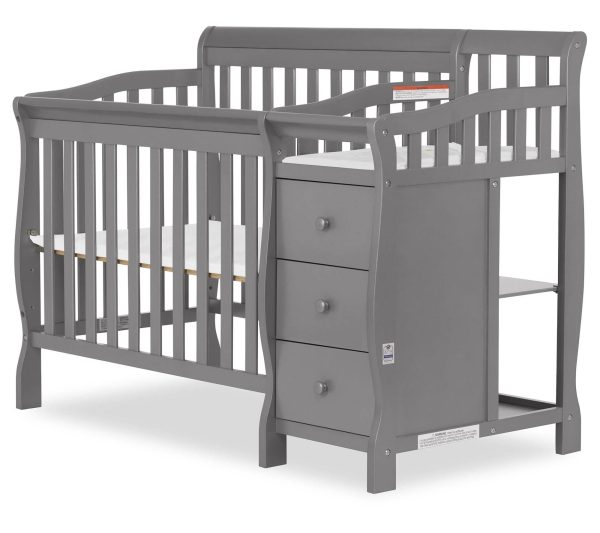 Dream On Me Jayden 4 in 1 Mini Convertible Crib and Changer - Espresso - MadeInUSA - Image 8