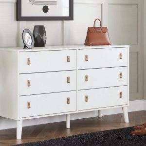 Ashley Aprilyn Dresser White - MadeInUSA