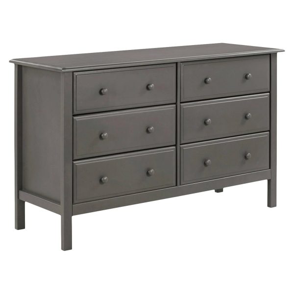 DaVinci Jayden 6 Drawer Double Dresser - Slate - MadeInUSA - Image 7