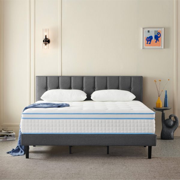 Stiku 12 inch Medium Euro Top Memory Foam Hybrid Mattress in A Box - King - Firm - MadeInUSA - Image 10