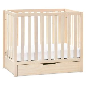 Carter's by DaVinci Colby 4-in-1 Convertible Mini Crib with Trundle - Washed Natural - MadeInUSA