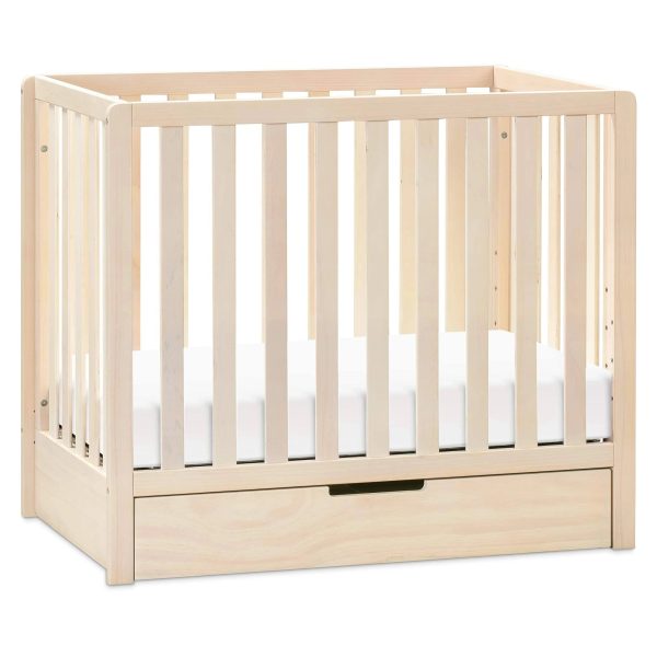 Carter's by DaVinci Colby 4-in-1 Convertible Mini Crib with Trundle - Washed Natural - MadeInUSA