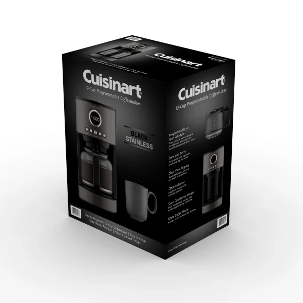 Cuisinart 12 Cup Coffeemaker , Stainless Steel Black - MadeInUSA - Image 8