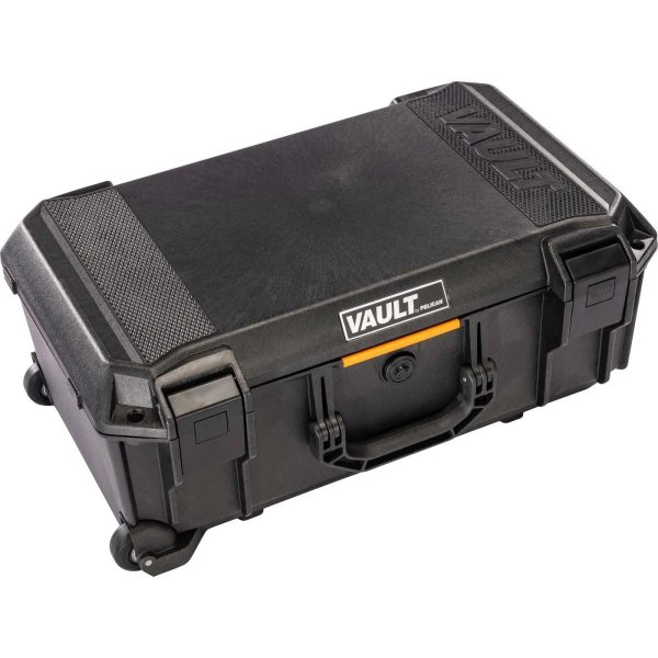 Pelican V525 Vault Rolling Case with Padded Dividers, Black - MadeInUSA