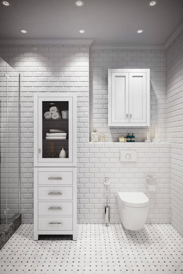 Water Creation Madison Wall Cabinet in White | MADISON-TT-W - MadeInUSA - Image 5