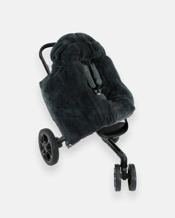 7AM Enfant Blanket 212 Evolution Footmuff - Black Plush - MadeInUSA - Image 2