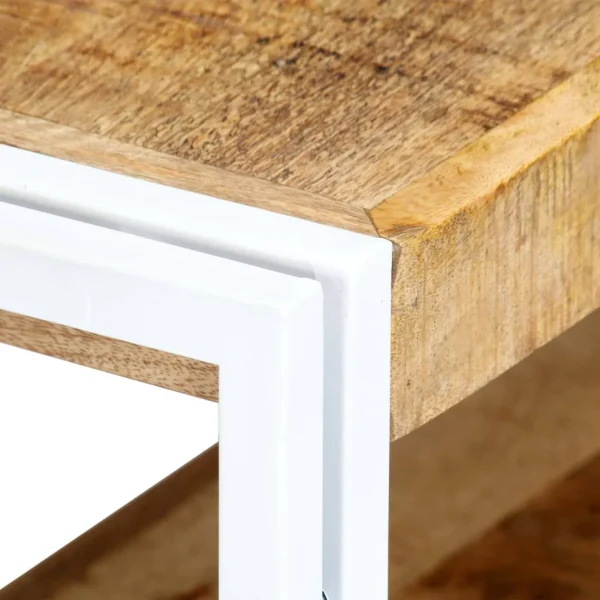 Dcenta TV Stand 59.1"x11.8"x15.7"Solid Wood Mango - MadeInUSA - Image 5