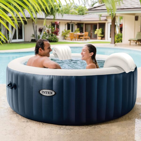 Intex 28429EP PureSpa Plus Portable Inflatable 4-Person Hot Tub Bubble Jet Spa, 77 in. x 28 in. - MadeInUSA - Image 9