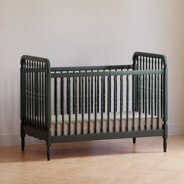 Namesake Liberty 3-in-1 Convertible Spindle Crib with Toddler Bed Conversion Kit - Natural Walnut - MadeInUSA - Image 9