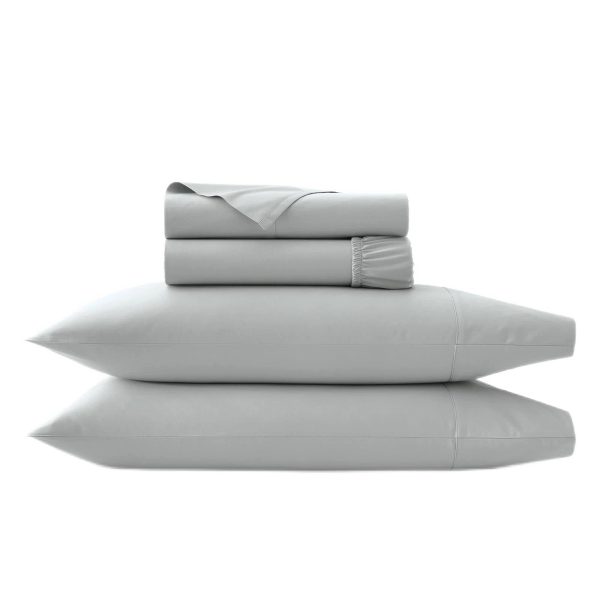 Boll & Branch Signature Hemmed Sheet Set, Split King - Shore - MadeInUSA - Image 4