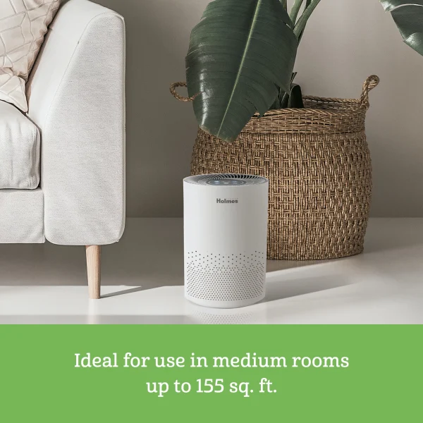 Holmes True HEPA 360 Air Purifier with 3-in-1 filter, Medium Room (HAP360W) - MadeInUSA - Image 5