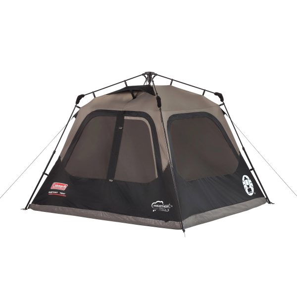Coleman Instant 4-Person Cabin Tent, Tan/Black - MadeInUSA