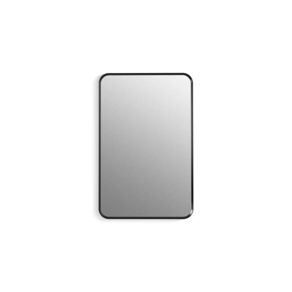 Kohler K-35570 Verdera 22" x 34" Rectangular Framed Medicine Cabinet - Matte Black - MadeInUSA - Image 8