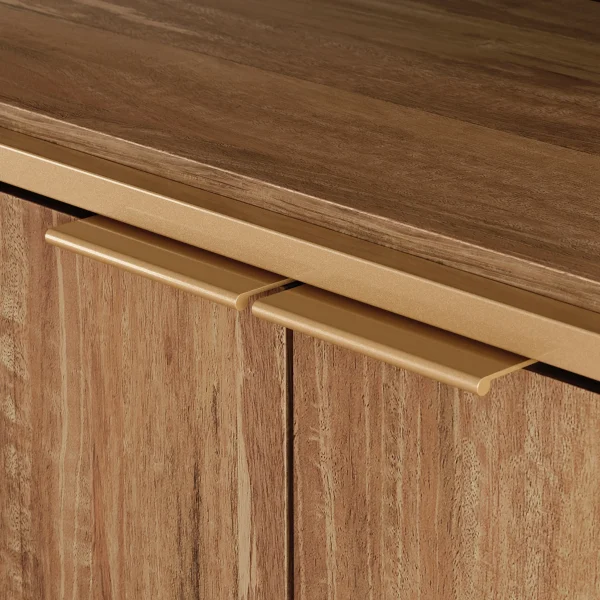 Sauder International Lux Modern TV Stand, for TVs up to 65", Sindoori Mango Finish - MadeInUSA - Image 7