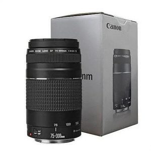 Canon EF 75-300mm f/4-5.6 III Autofocus Lens for Eos T6 T6S T6i T5 T5i - MadeInUSA