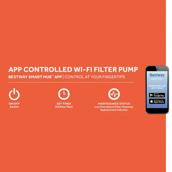 Flowclear 2000 Gal Smart Touch Wifi Above-Ground Pool Pump - MadeInUSA - Image 5
