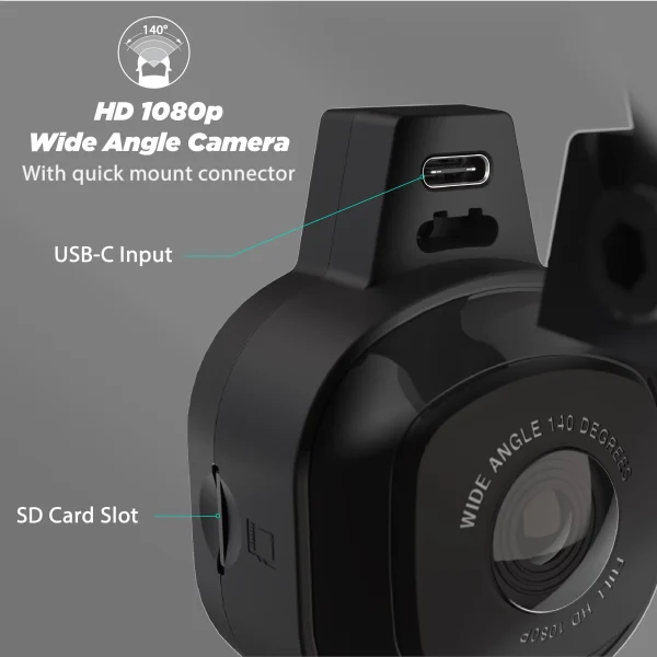 Scosche NEXC11032W-SP1 Full HD Smart Windshield Mount Car Dash Cam Powered by Nexar Black - MadeInUSA - Image 6