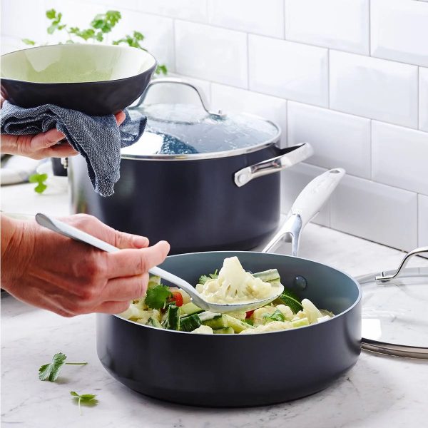 Green Pan Pan Set, Nonstick, Ceramic, Healthy - MadeInUSA - Image 2