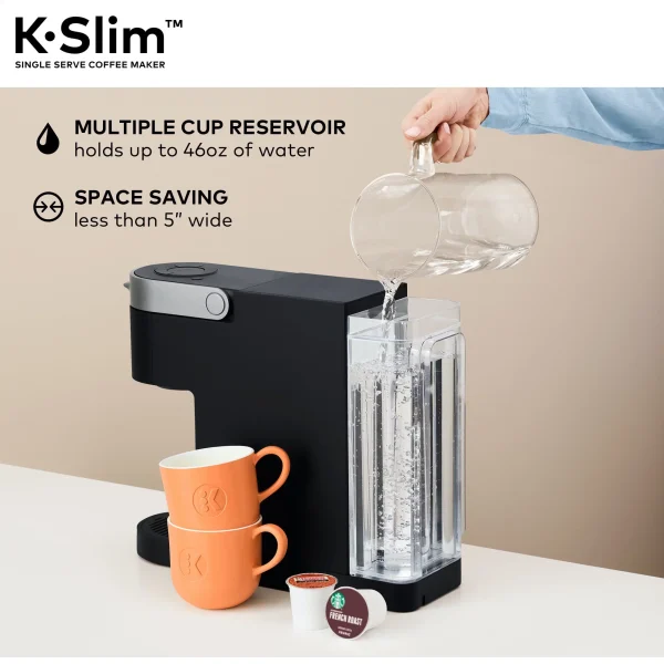 Keurig K- Slim Single Serve K-Cup Pod Coffee Maker, MultiStream Technology, Black - MadeInUSA - Image 5