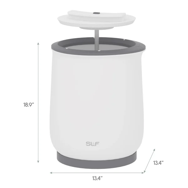 SLF Luxury Towel Warmer, 20L Electric Hot Towel Warmer Bucket, Fits Up to Two 40x70 Oversized Towels, 18.5 x 13 in, White - MadeInUSA - Image 9