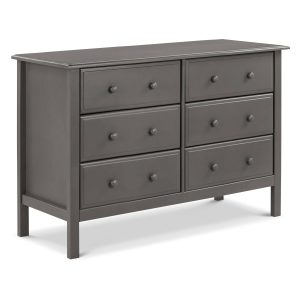 DaVinci Jayden 6 Drawer Double Dresser - Slate - MadeInUSA
