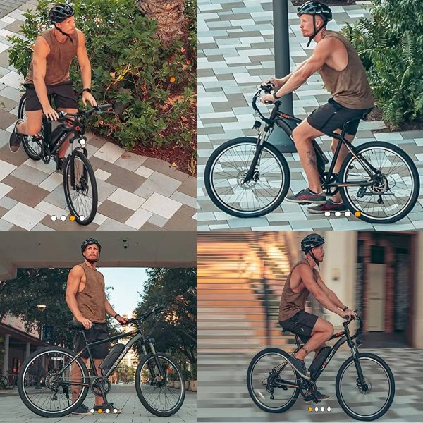 Jasion Electric Mountain Bike for Adults, 26" Tires, 350W Brushless Mo - MadeInUSA - Image 10