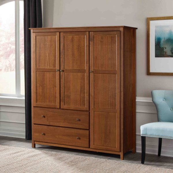 Grain Wood Furniture Sheila Armoire; Walnut - MadeInUSA