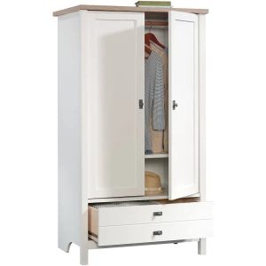 Sauder Cottage Road Armoire - Soft White - MadeInUSA