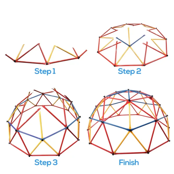 CIPACHO Outdoor Geometric Dome Climber, Playground Climbers Equipment Suitable for 1-6 Kids Climbing Frame - MadeInUSA - Image 3