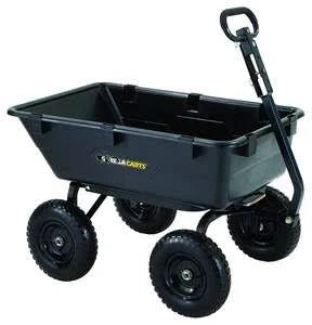Gorilla Carts 1200 lb. Heavy Duty Poly Dump Cart - MadeInUSA