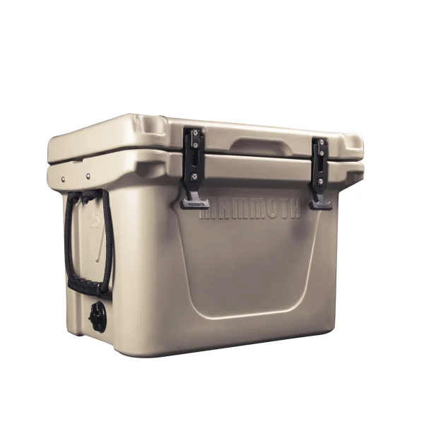 Mammoth Ranger 25 Quart Premium Hard Sided Cooler with 6+ Days Ice Retention, Tan - MadeInUSA