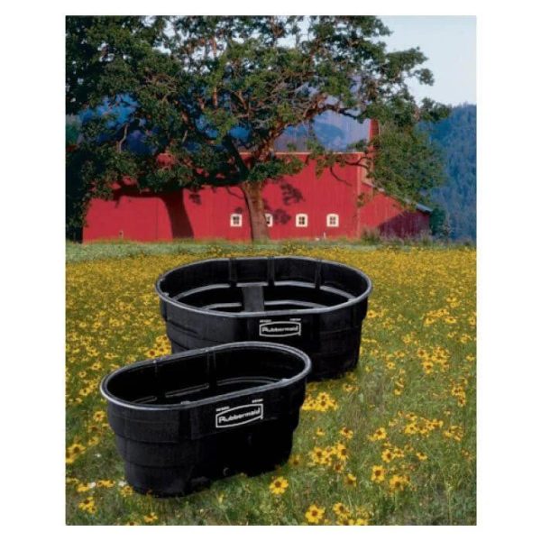 Rubbermaid FG424500BLA Stock Tank, 150 Gal Capacity, Plastic, Black - MadeInUSA - Image 3