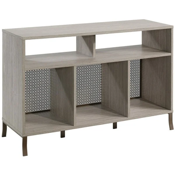 Pemberly Row Modern Engineered Wood TV Stand for TVs up to 50"in Champagne Oak - MadeInUSA - Image 3