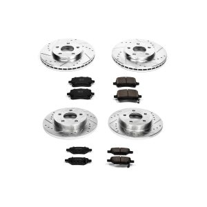 Power Stop K1618 - Front and Rear Z23 Evolution Sport Brake Kit - MadeInUSA